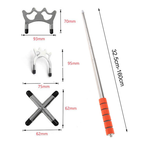 Retractable Billiards Cue Stick Bridge Support for Playing Training Pr 1