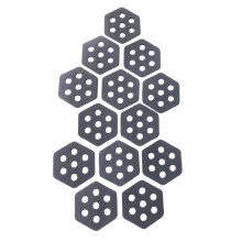 12Pcs Hexagon Surfboard Traction Pads for Grip Surf Surf Boards Skimbo