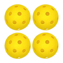 4x Floorball Balls Hollow Unihockey Balls for Players Professionals Tr