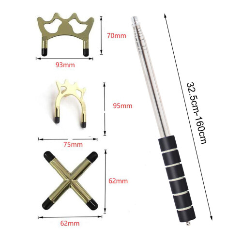 Retractable Pool Bridge Cue Stick Removable for Pool Table Beginners P 1