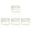 4 Pieces G Hook Wave Buckles with Spring Slide Buckles Webbing Strap B 1