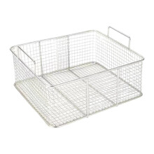 Square Frying Drain Basket Stainless Steel for French Fries 38x25x10cm