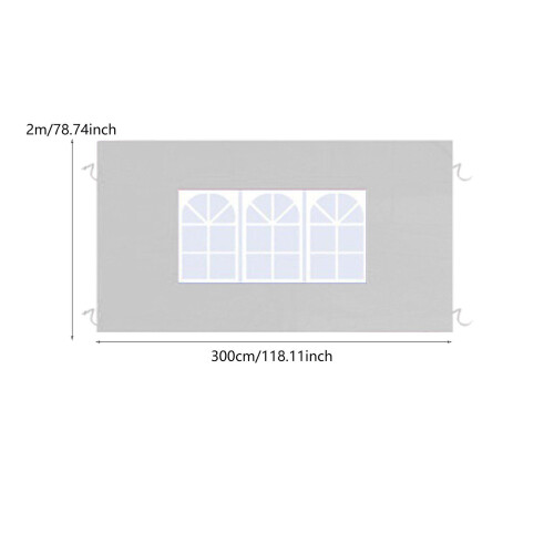 Side Wall Panel Portable Replacement Tent Sidewall for Sunshade Awning 1