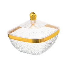 Countertop Fruit Bowl with Lid Fruit Basket for Kitchen Counter Fruit