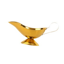 Stainless Steel Gravy Boat Decoration Gravy Jug for Beefsteak Restaura