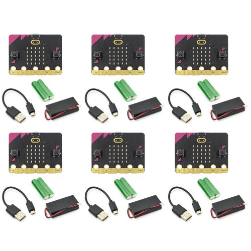 6X Microbit V1.5 GO  Kit New Version Programmable Learning Development Board for DIY