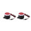 2X Continuous Sound Decibel Piezo Buzzer IC Alarm Speaker  12V 120Db Black+Red 2