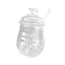 Honey Container Lightweight Storing Honey and Syrup Glass Honey Pot fo