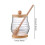 Glass Honey Dispenser Clear Honey Container for Wedding Kitchen Dining 2