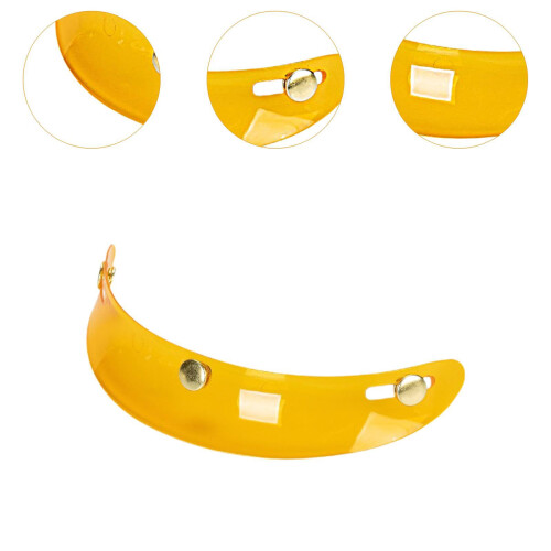 Motorcycle Helmet Visor Peak 3 Snap Universal for 3/4 Open Face Helmet 2