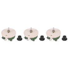 3X 100W 100 Ohm Ceramic Wirewound Potentiometer Rotary Resistor Rheostat