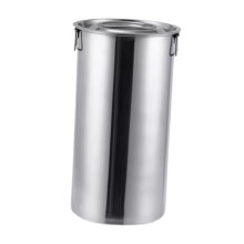 Stainless Steel Bucket with Lid Storage Container for Barbecue Beach O