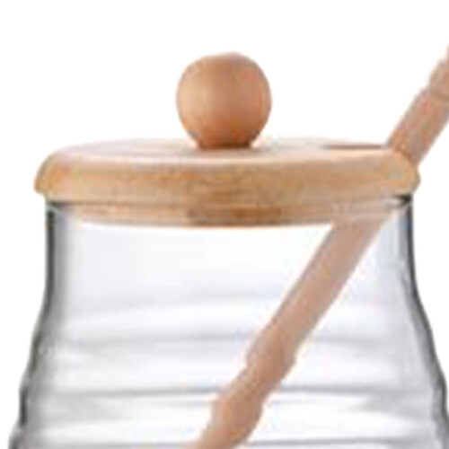 Glass Honey Dispenser Clear Honey Container for Wedding Kitchen Dining 2