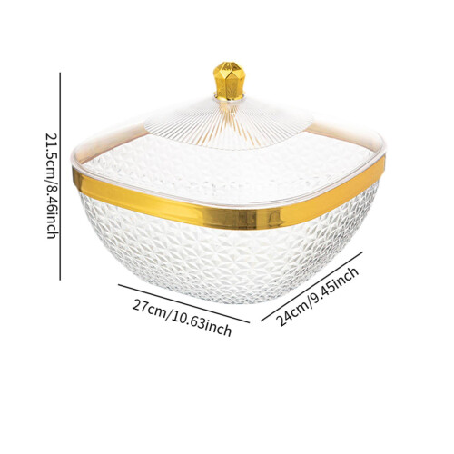 Countertop Fruit Bowl with Lid Fruit Basket for Kitchen Counter Fruit 1