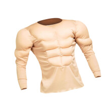Muscle Shirt Costume Soft Bodybuilder Cloth for Cosplay Holidays Dress