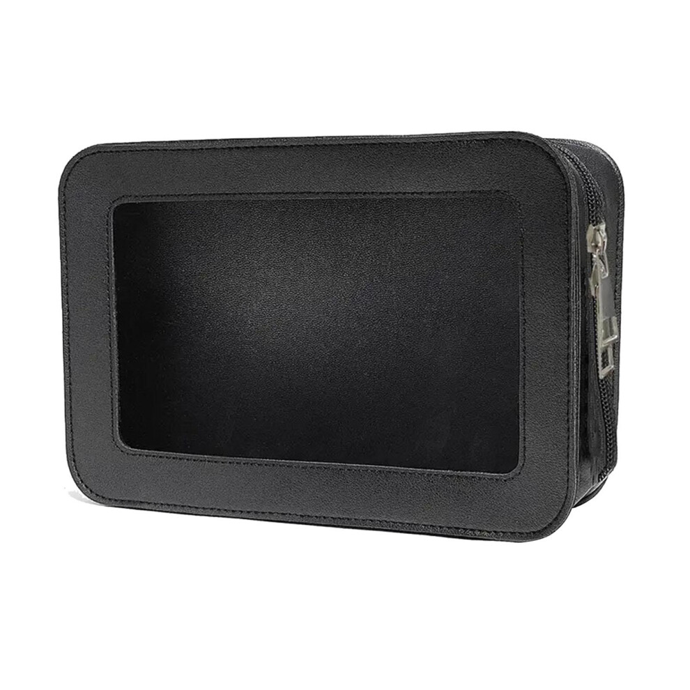 Makeup Bag for Women with Clear Window Multiuse Clear Cosmetic Bag for