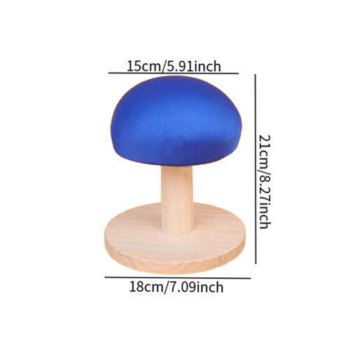 Round Ironing Stool Solid Wood Ironing Pad for Shirts Shoulders Collar 1