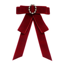 Womens Bow Tie Breastpin Elegant Neck Tie for Wedding Shirt Decoration