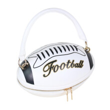 American Football Shaped Handbag Purse Underarm Bag for Party Holiday