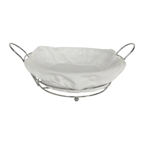 Bread Basket Iron Vegetable Baskets for Dining Table Cabinet Kitchen C