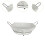 Bread Basket Iron Vegetable Baskets for Dining Table Cabinet Kitchen C 3