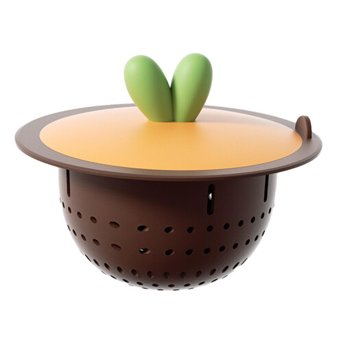 Sink Strainer for Kitchen with Lid Drain Stopper Fast Flow Sink Drain