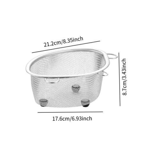 Hanging Sink Strainer Basket Kitchen Sink Organizer Triangular Drying 1