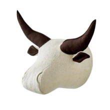 3D Animal Head Wall Decor Christmas Gift Dorm Stuffed Animal Head Wall