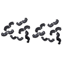 12 Pcs Black 15mm Dia Cord Ferrite Core Noise Suppressor Filters
