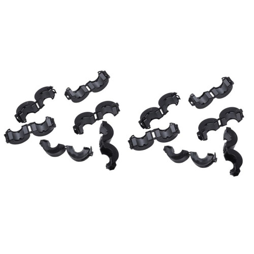 12 Stueck 15mm Durchmesser Ferrit Magnet Ring - Schwarz
