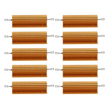 10X Gold Aluminum Clad Power Resistor Resistance 100W, 8 Ohm 8R