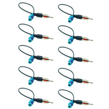 10X Universal Fakra to DIN Car Stereo Radio Aerial Adaptor Mast Antenna Adapter