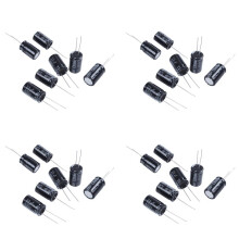 40 Pcs 22UF 400V 105C Radial Electrolytic Capacitors Black 13mm x 21mm