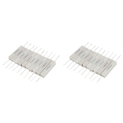 20 Pcs Wire Wound Ceramic Cement Resistor 2 Ohm 10W Watt