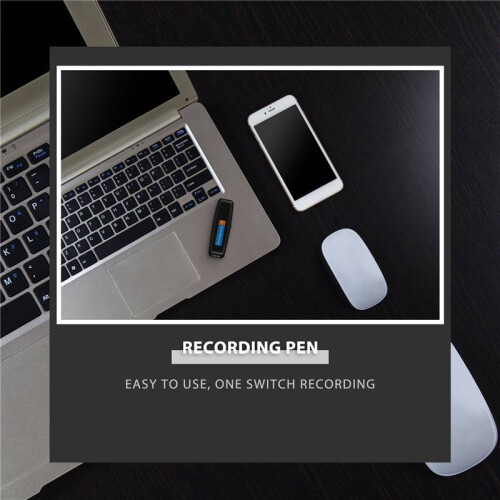 3X  U-Disk Digital Audio Recorder USB 3.0 Flash Drives Maximum Support 32GB Memory Card Black 1