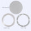 2X Ceiling Speaker Grille, 4-Inch Ceiling Embedded Audio Speaker Grille(Silver) 2