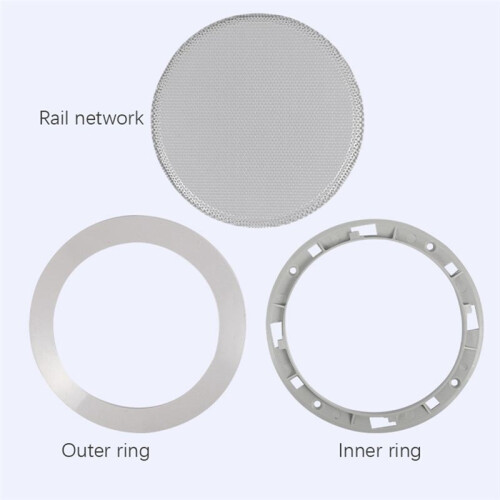 2X Ceiling Speaker Grille, 4-Inch Ceiling Embedded Audio Speaker Grille(Silver) 1