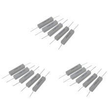 15 x 10W 20 Ohm 5% Filo Avvolto Cemento Ceramico Resistenza da 10 W