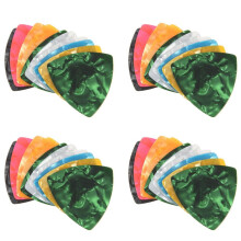 40Pcs Acoustique/Electrique Mediators Guitare Plectres 0.46mm---Couleurs Assorties