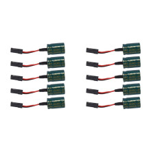 10Pcs 3300UF 16V Voltage Protector A3 Flight Control Receiver Large Capacitor Protector with Plug for RC Drones FUTABA