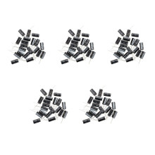 100 Pcs 1000uF 50V 13x25mm Aluminum Electrolytic Capacitors Black