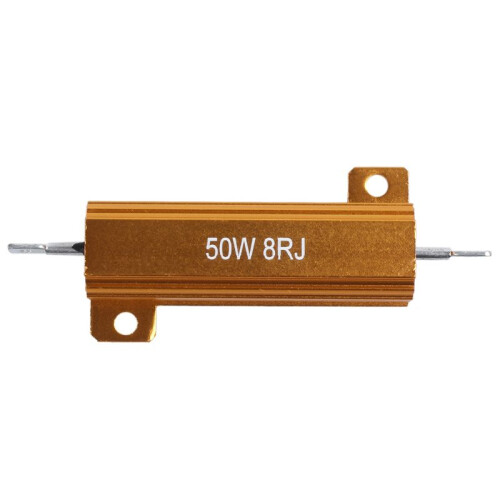8 Pcs Electronic Aluminium Shell Resistors 5% 8 Ohm 50W