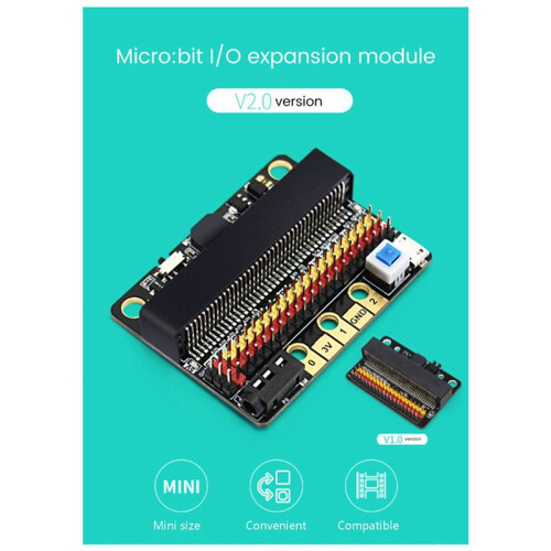 2X for Microbit Expansion Board IOBIT V2.0 Micro:Bit Horizontal Adapter Board Plate Primary and Secondary Schools 2