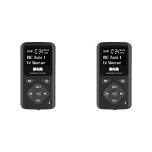 2X PrzenośNe Cyfrowe Radio FM/DAB z Osobiste Kieszonkowe Radio FM Odtwarzacz MP3 Micro-USB do Domu