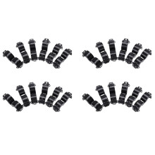 24 Pcs Noir 15Mm Dia Corde Noyau de Ferrite Filtres Du Suppresseur de Bruit