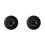 2X  Speaker Waterproof Bathroom Audio Wireless Shower Speakers RGB Light  Suction Cup Speaker, Black 1