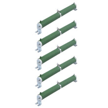 5X 200W Watt 100 Ohm Keramikrohr Einstellbare Rheostat Widerstand Gruen