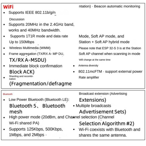 4X ESP32 ESP32-S3 WiFi+ IoT Dual Type-C Development Board Core Board ESP32-C6-DevKitC-1 Development Board 1