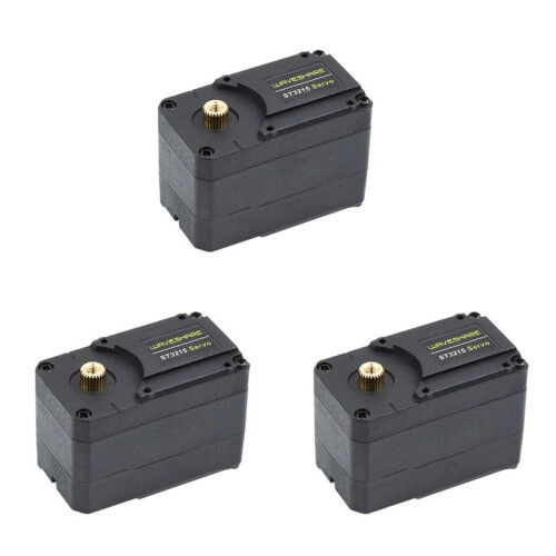 3X Waveshare 30Kg High Precision High Torque Programmable 360degree Magnetic Encoder Serial Bus Servo 12V Two-Way Feedback 1