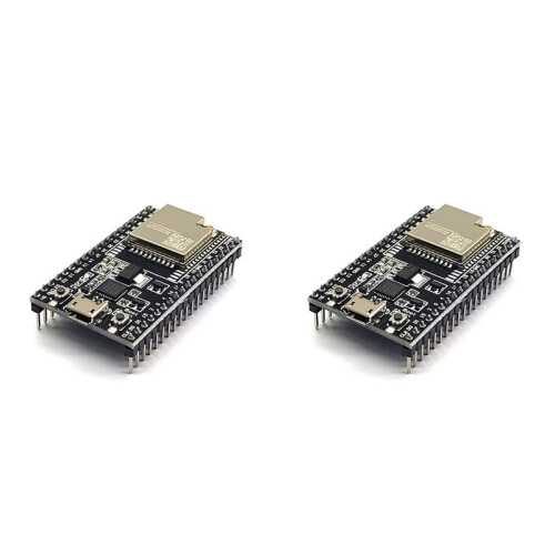 2X ESP32-DevKitC Development Board ESP32 Basplatta Kan Utrustas med WROOM-32U WROVER-Modul och Antenn